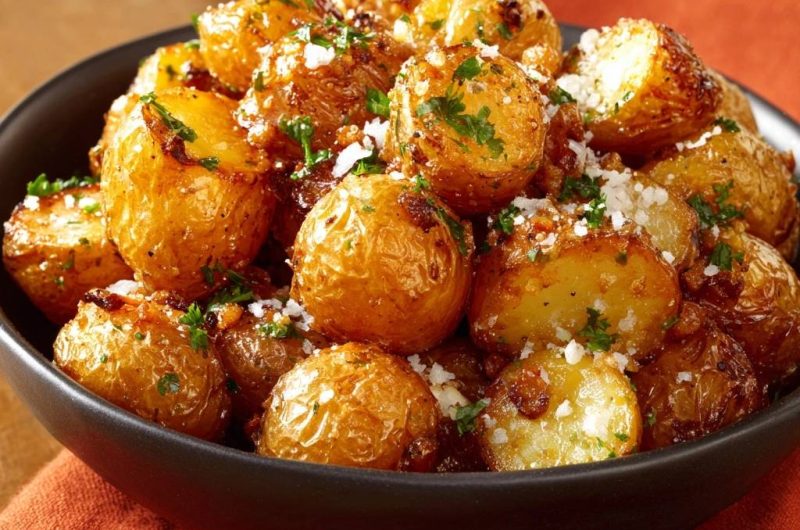 Knusprige Parmesan-Babykartoffeln