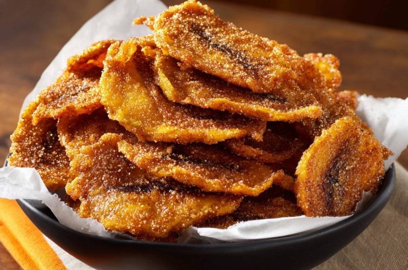 Knusprige Zucker-Bananen