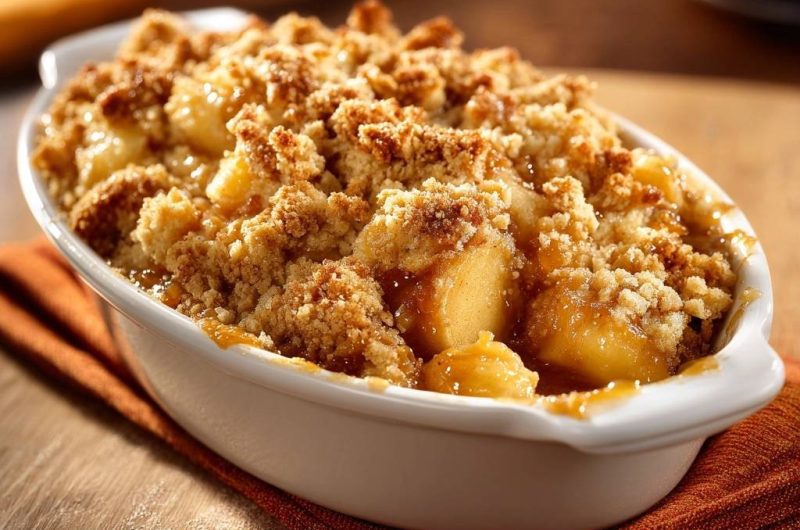 Knuspriger Apfel-Crumble