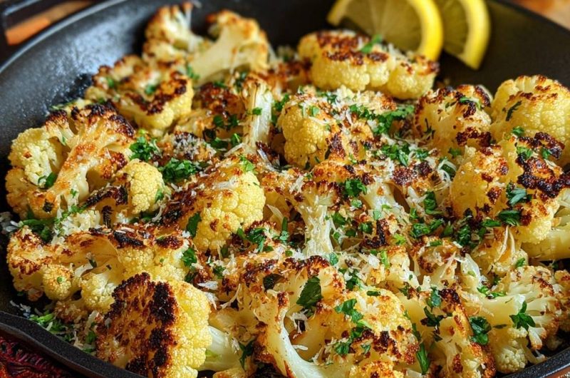 Knuspriger Parmesan-Blütenkohl