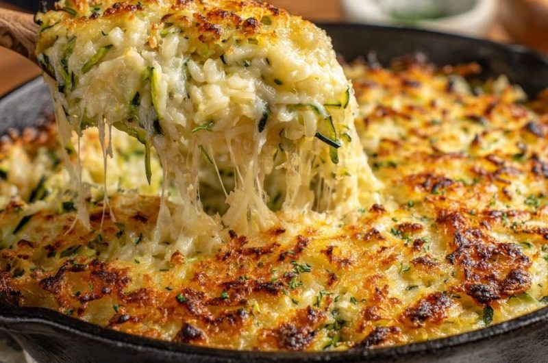 Knuspriger Zucchini-Käse-Auflauf