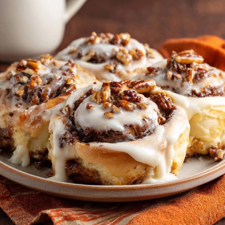 Pekannuss-Zimtschnecken (Garantiert jedes Mal fluffig)