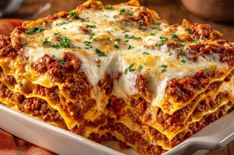 Perfekte Rindfleisch-Lasagne