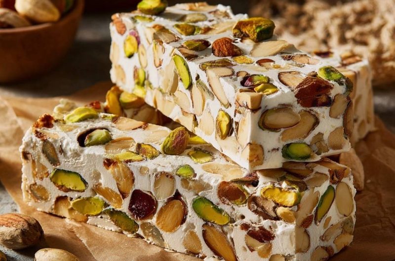 Pistazien-Mandel-Nougat