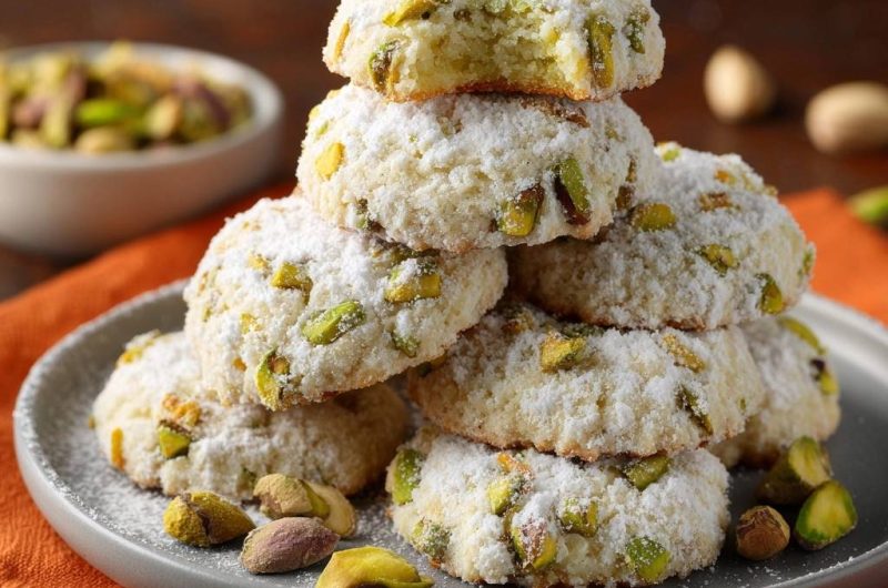Pistazien-Schneekugeln (Nie wieder zerbröselnde Bällchen!)