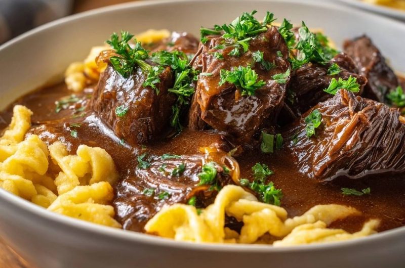Rindergulasch mit Spätzle