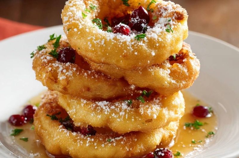 Süße Cranberry-Zwiebelringe (Nie wieder matschige Zwiebelringe!)