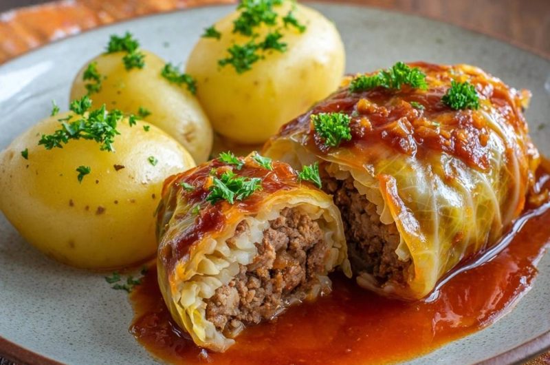Saftige Kohlrouladen mit Hackfüllung
