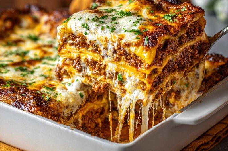 Ultimative Hackfleisch-Lasagne (Nie wieder matschige Nudeln)