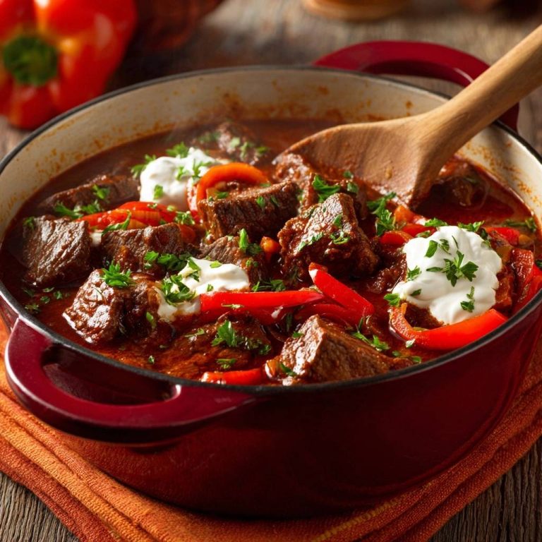 Ungarisches Paprikagulasch – Nie wieder zähes Fleisch!