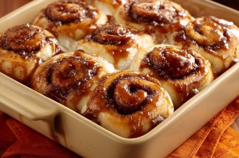 Zimtschnecken mit Karamellguss (Garantiert jedes Mal fluffig)