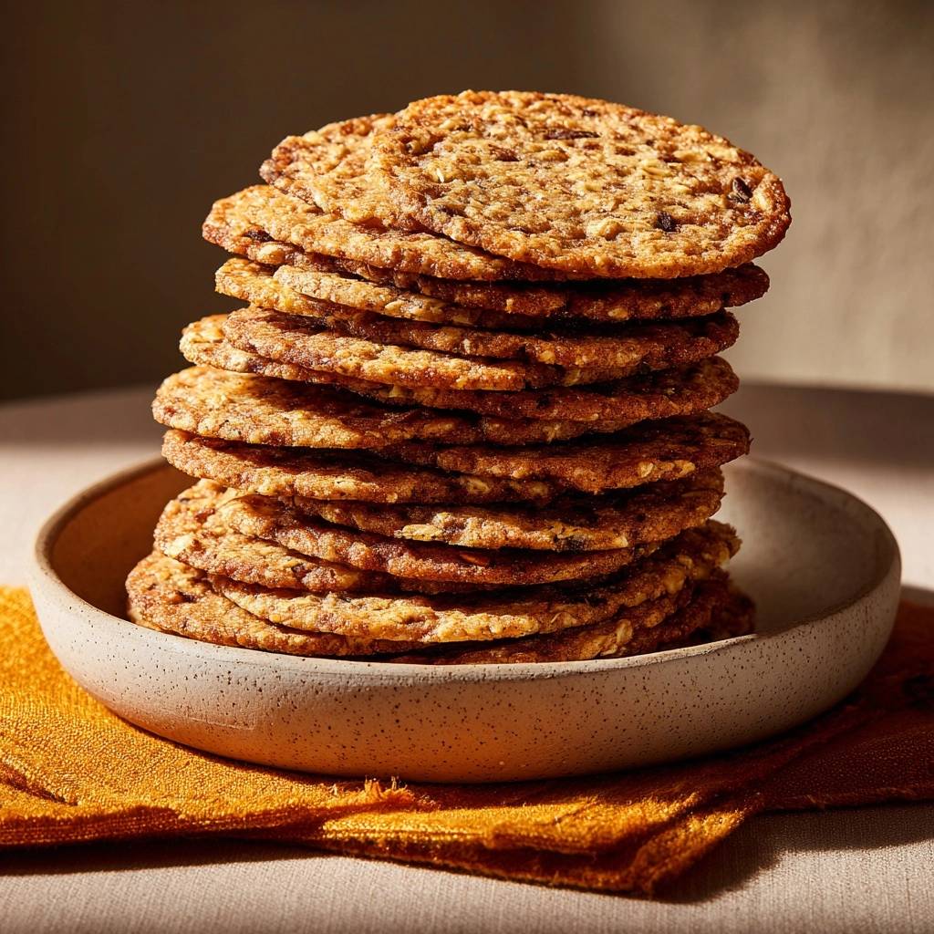 Knusprige Hafer-Schoko-Cookies, gestapelt in einer rustikalen Schüssel, präsentieren sich in Nahaufnahme. Ein köstlicher Berg frisch gebackener Kekse.