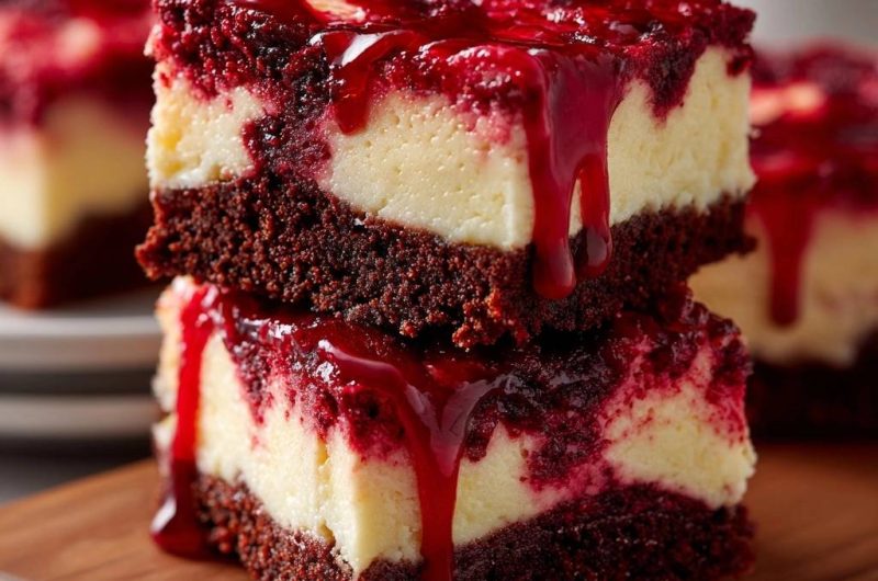 Red Velvet Käsekuchen-Squares