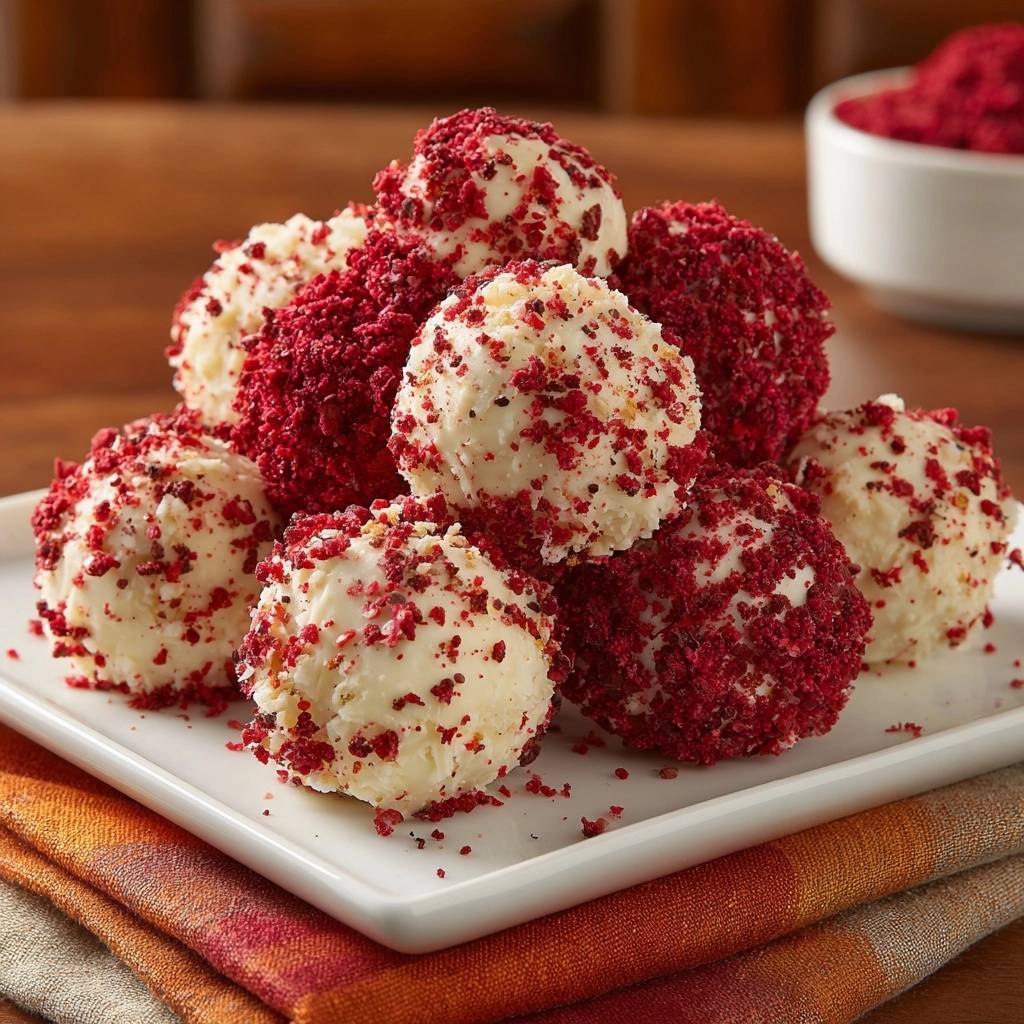 Rote Kokos-Trüffel (Nie wieder abfallender Überzug!)