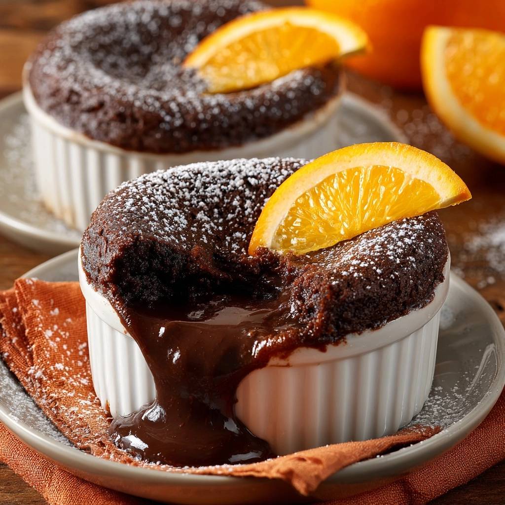 Schoko-Orangen-Lavakuchen (Nie wieder fester Kern!)