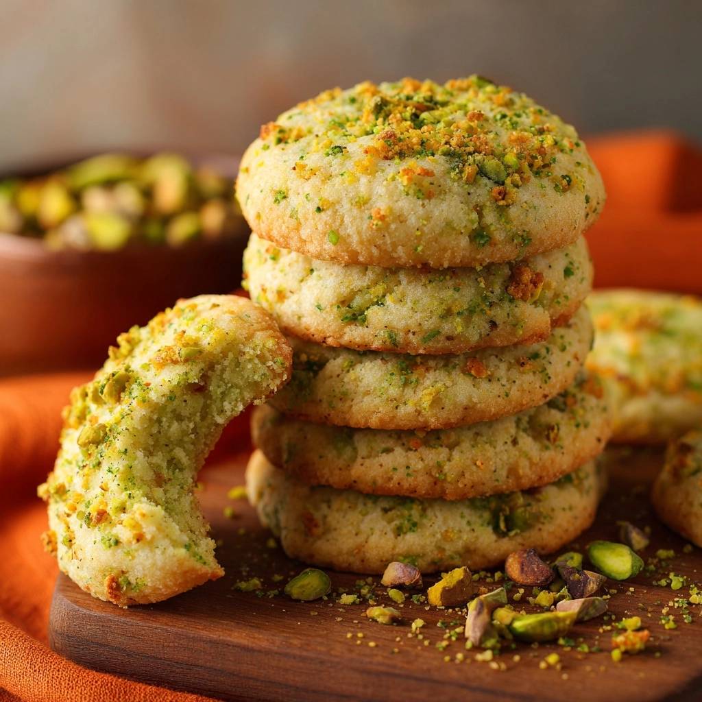 Knusprige Pistazienkekse (Nie wieder flache Kekse!)