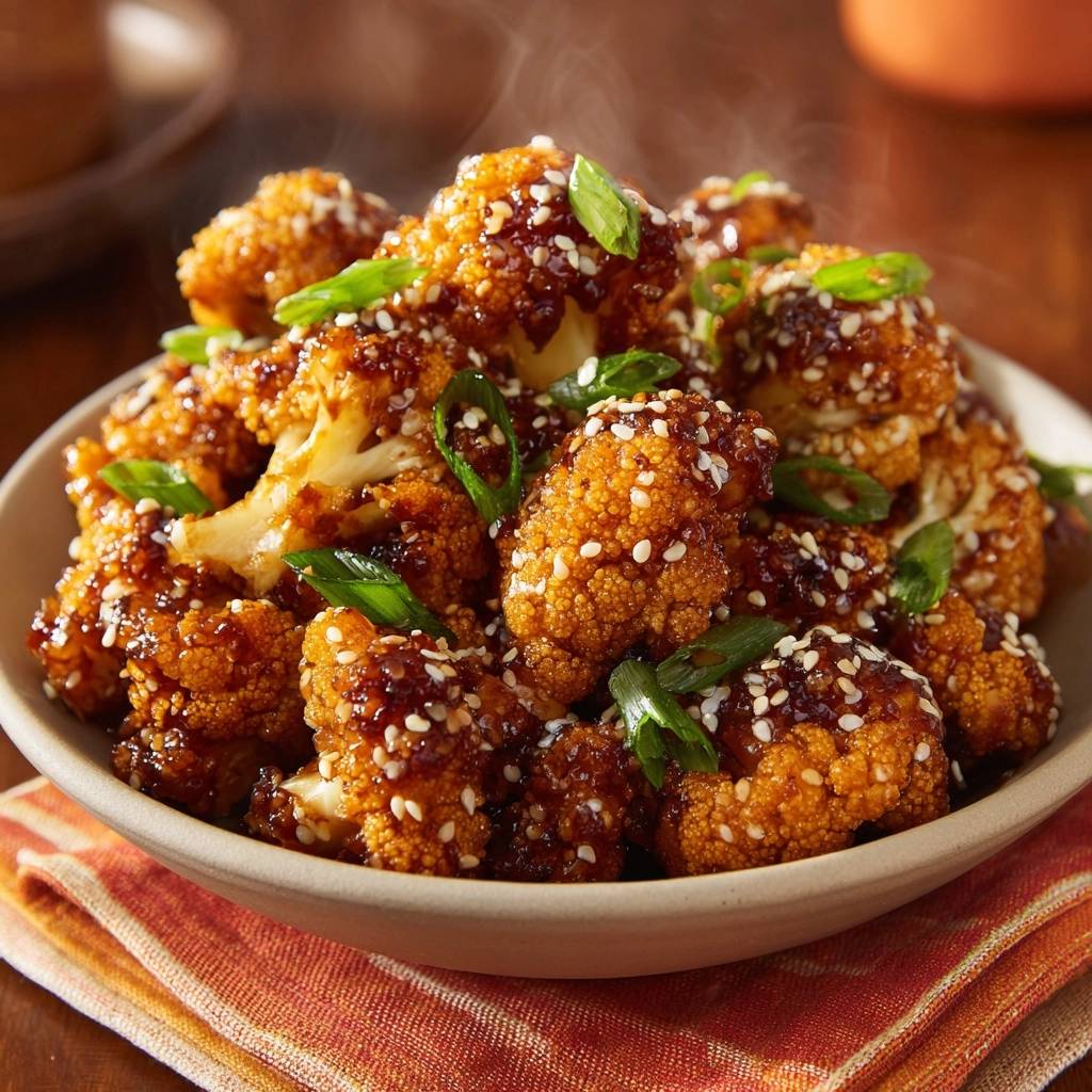 Knuspriger Sesam-Blumenkohl