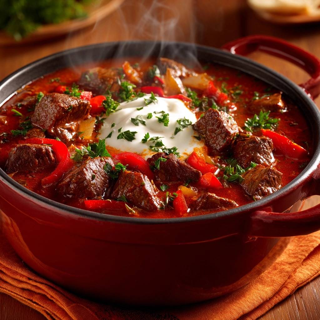 Ungarisches Paprikagulasch