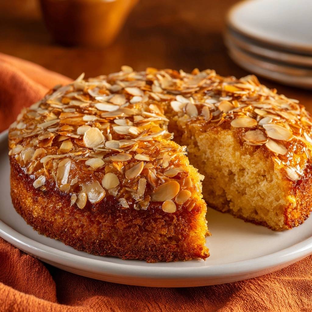 Saftiger Joghurt-Mandelkuchen