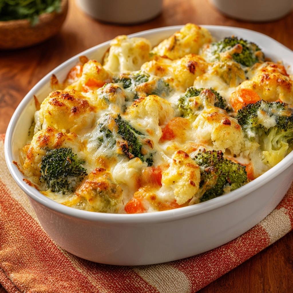 Cremiger Brokkoli-Blumenkohl-Auflauf (Keine wässrige Soße mehr)