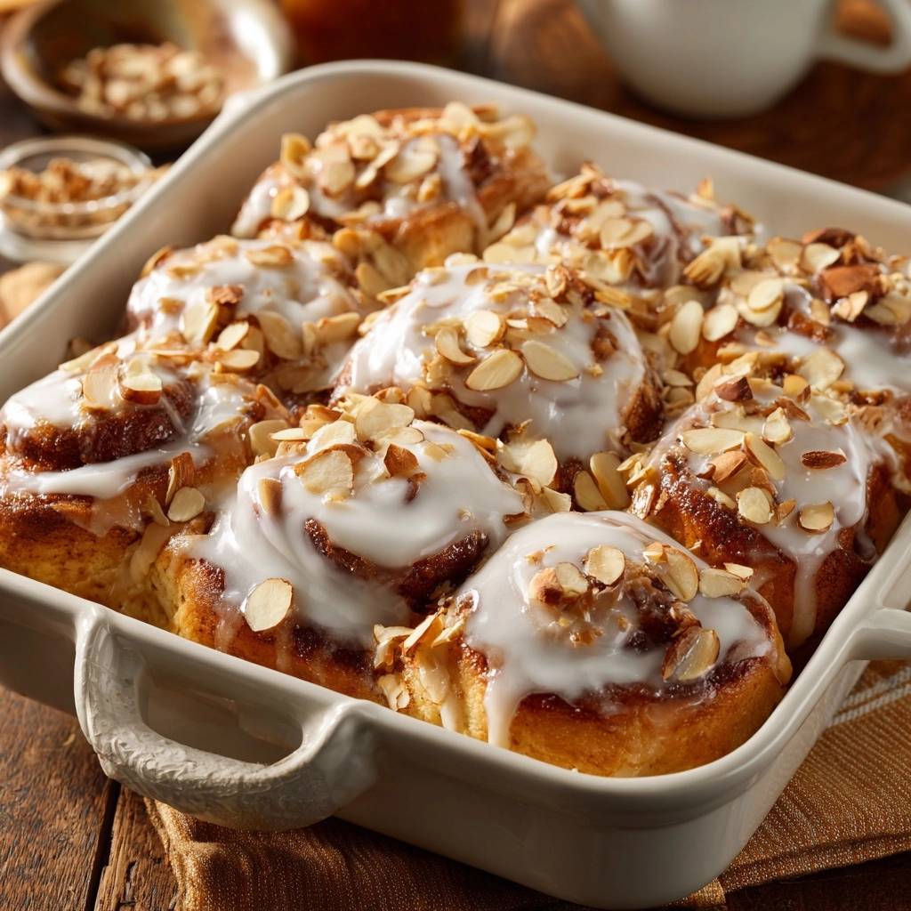 Zimtschnecken mit Mandeln (Garantiert jedes Mal fluffig)