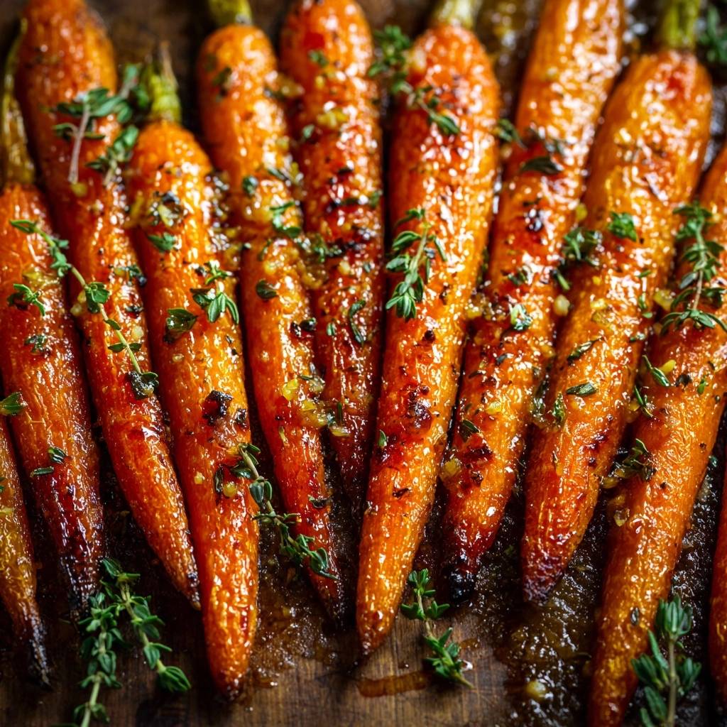 Glasierte Thymian-Karotten