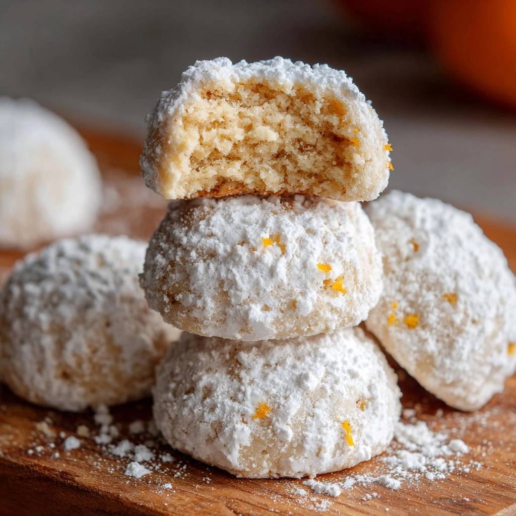 Orangen-Nuss-Schneebälle (Nie wieder bröseliger Teig!)