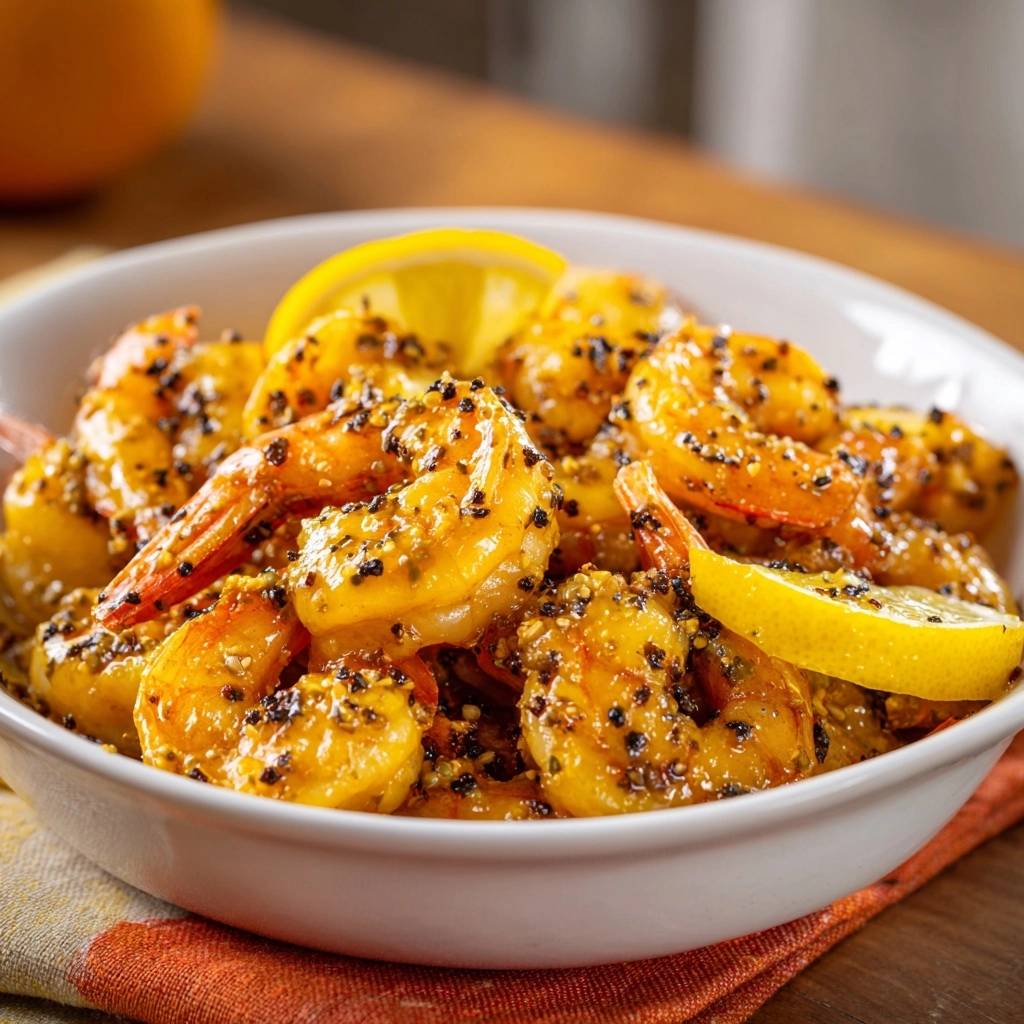 Pfeffrige Zitronengarnelen (Nie wieder gummiartige Garnelen!)