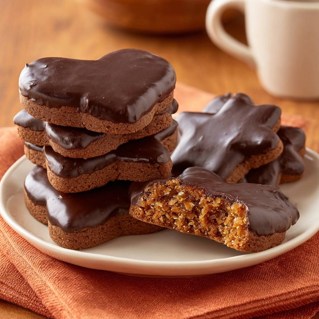 Knusprige Schoko-Lebkuchensterne & -Herzen (Nie wieder weiche Lebkuchen!)