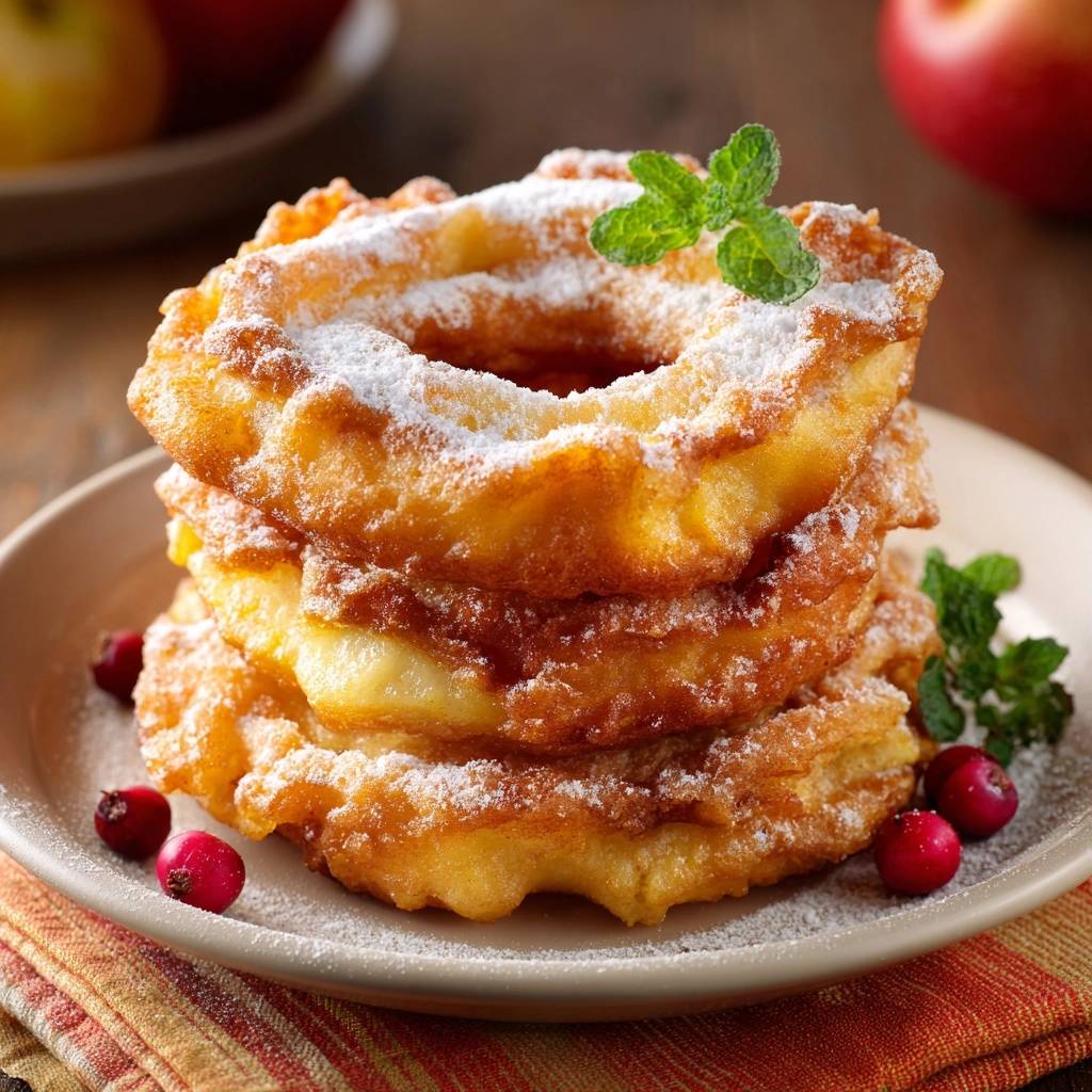 Knusprige Apfelringe
