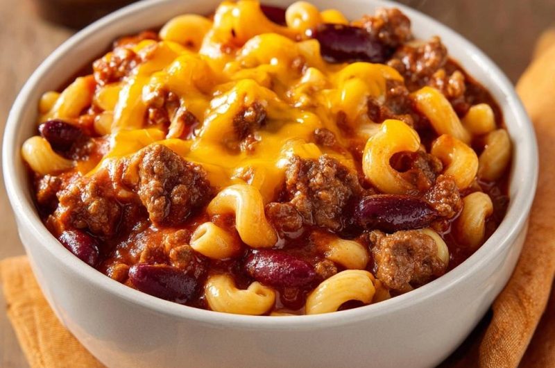 Chili Mac mit Bohnen und Käse