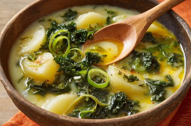 Cremige Kartoffel-Grünkohl-Suppe (Nie wieder zäher Grünkohl!)