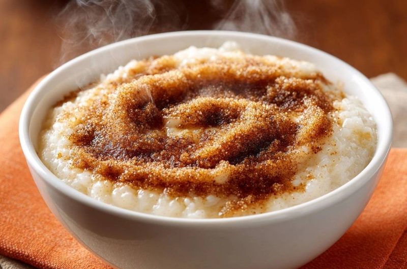 Cremiger Milchreis mit Zimtzucker
