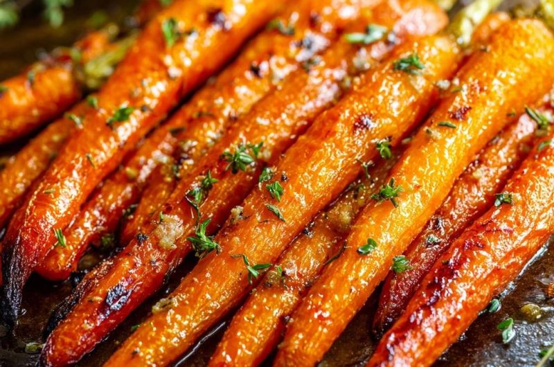 Glasierte Thymian-Karotten