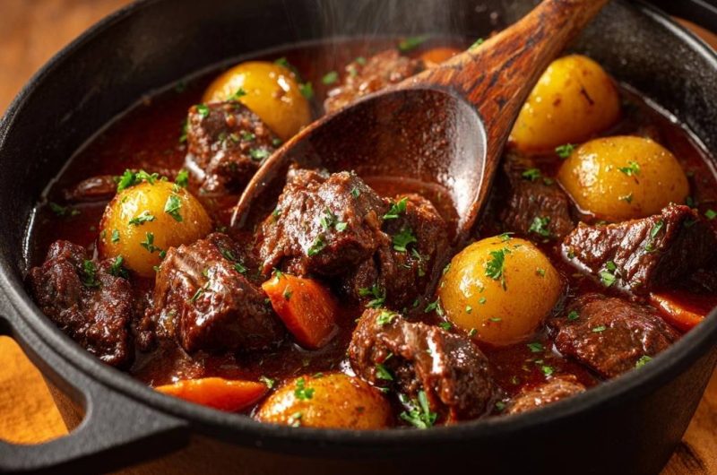 Herzhaftes Rindergulasch mit Kartoffeln