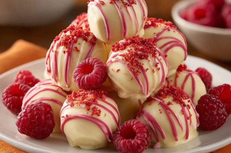 Himbeer-Weißschokoladen-Trüffel (Keine wässrige Ganache mehr!)