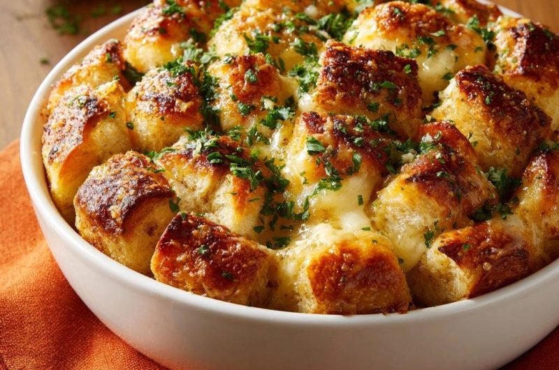 Knusprige Käse-Brotwürfel