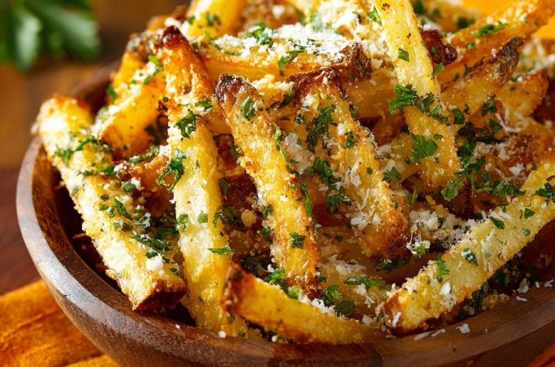 Knusprige Parmesan-Petersilie-Kartoffelwedges (Nie wieder matschig!)