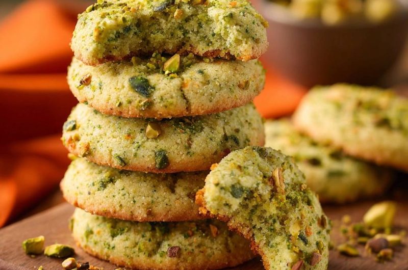 Knusprige Pistazienkekse (Nie wieder flache Kekse!)
