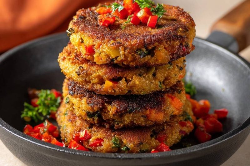 Knusprige Quinoa-Paprika-Patties