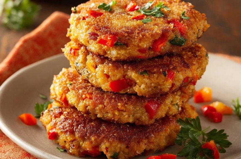 Knusprige Quinoa-Paprika-Patties