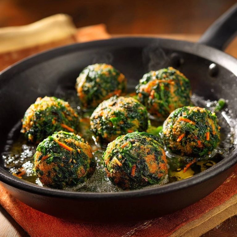 Knusprige Spinat-Karotten-Bällchen – Nie wieder zerfallen!