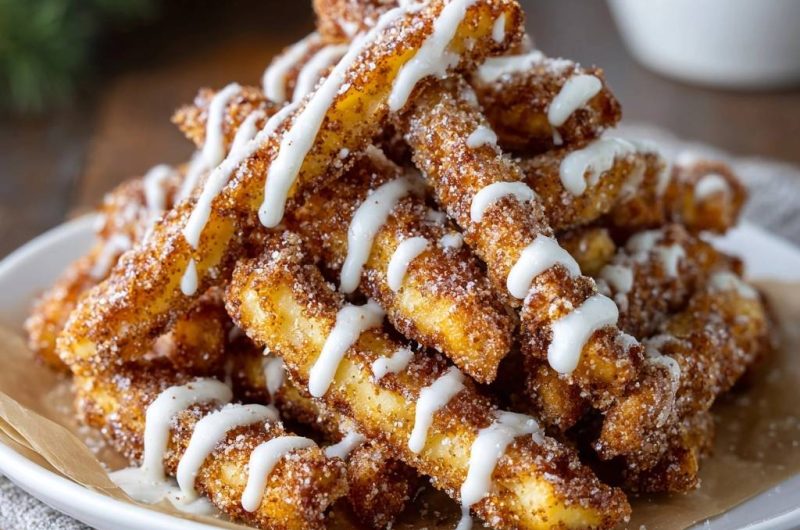 Knusprige Zimt-Churros mit cremigem Dip