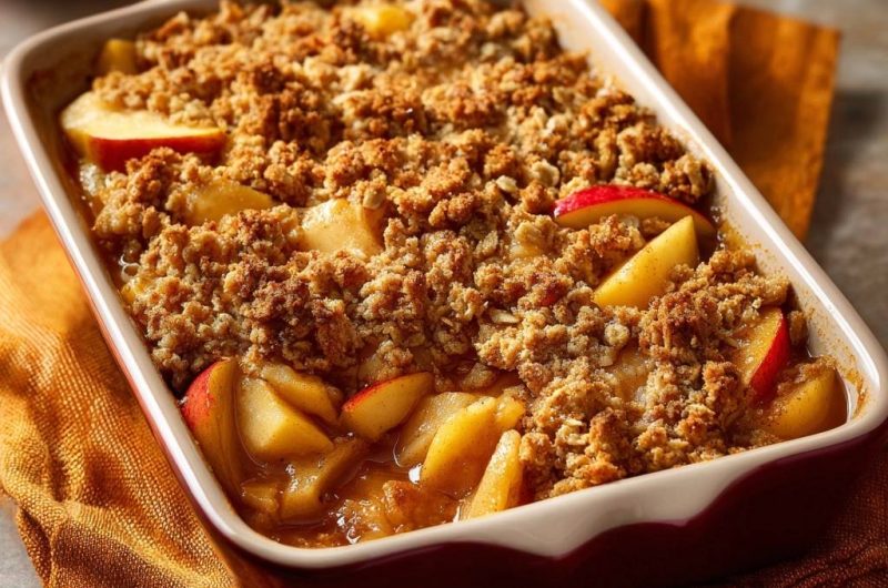 Knuspriger Apfel-Crumble