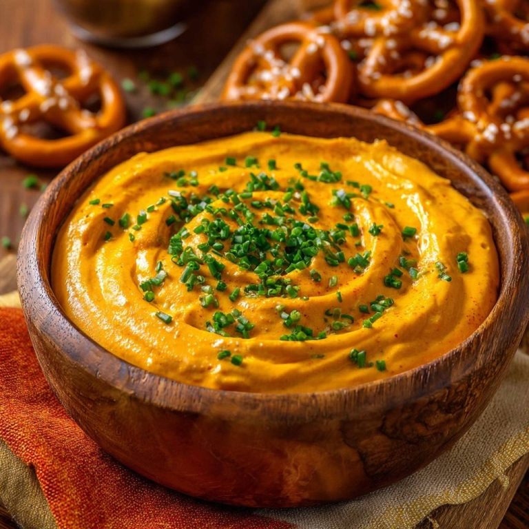 Knuspriger Kürbisdip zu Brezeln – unwässrig & cremig