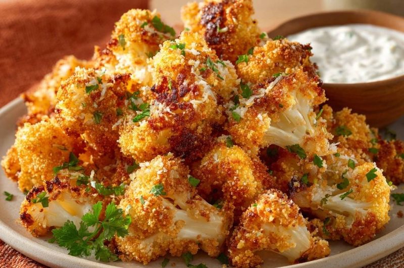 Knuspriger Parmesan-Blütenkohl