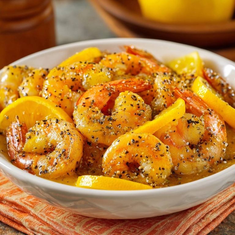 Pfeffrige Zitronengarnelen (Nie wieder gummiartige Garnelen!)