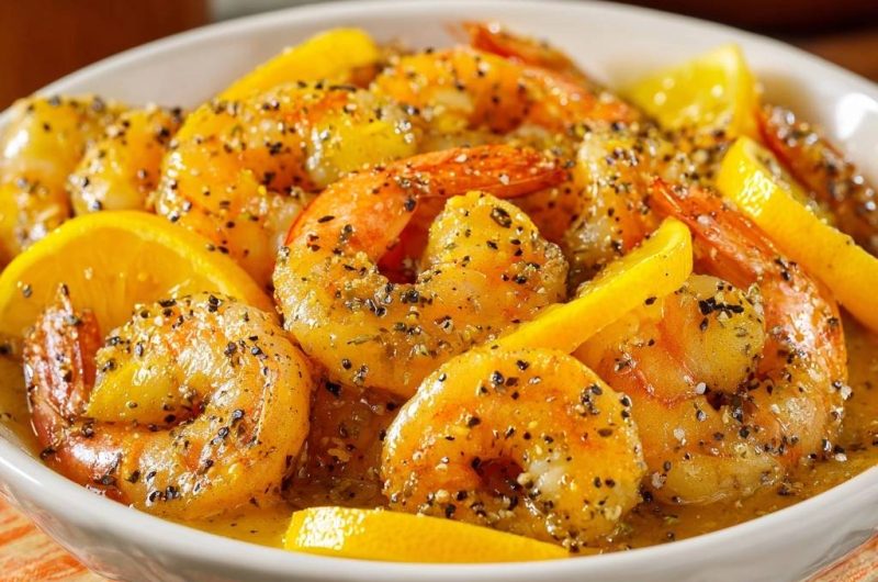 Pfeffrige Zitronengarnelen (Nie wieder gummiartige Garnelen!)