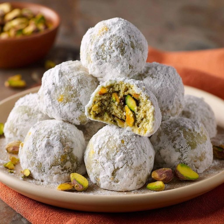 Pistazien-Schneebällchen (Nie wieder bröselnde Bällchen!)