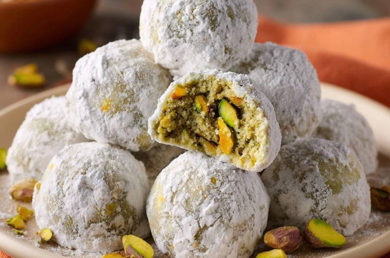 Pistazien-Schneebällchen (Nie wieder bröselnde Bällchen!)